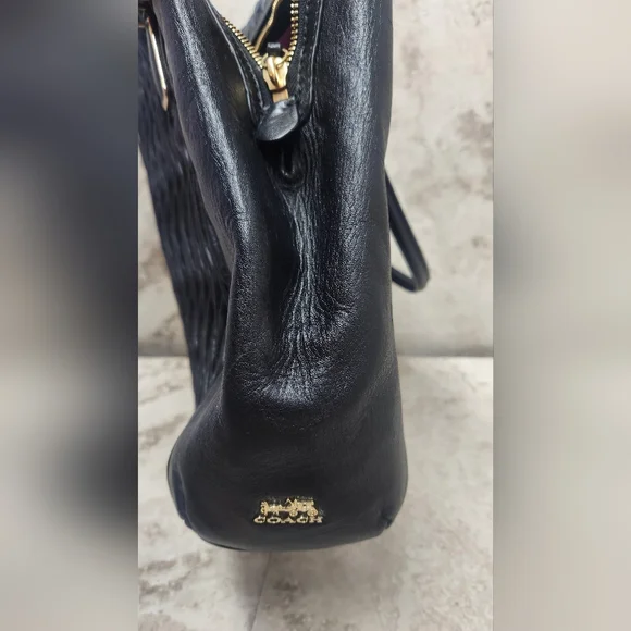 Coach Madison Gathered Twist Leather Satchel. This limited edition 2013 Vintage.